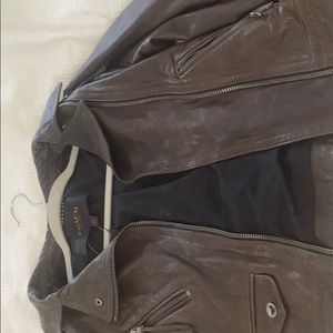 Hunter Green XS Coach leather jacket.
